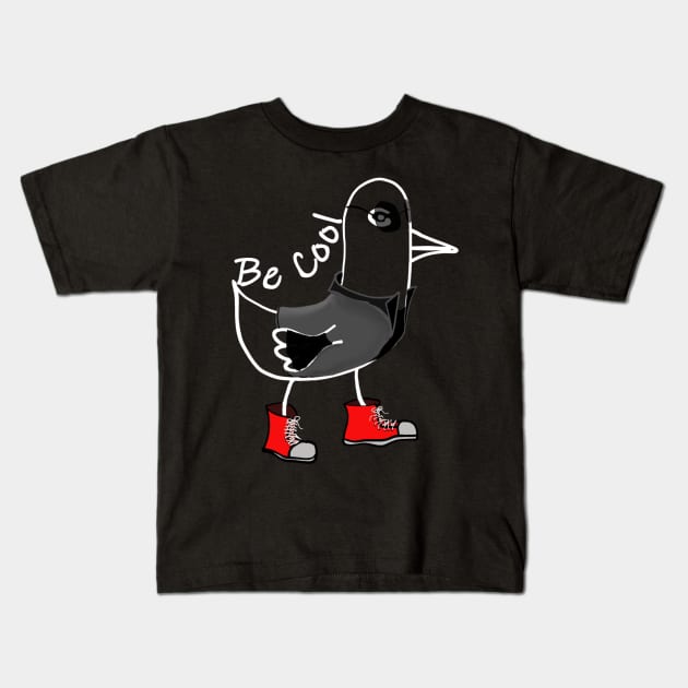 Coolest chicken in the world! Dark Kids T-Shirt by RedHeadAmazona